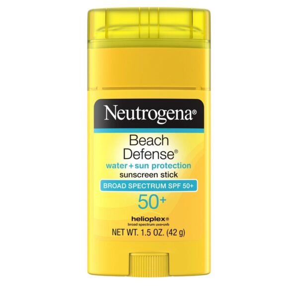 Neutrogena Beach Defense Face & Body Sunscreen Stick SPF 50+, 1.5 oz