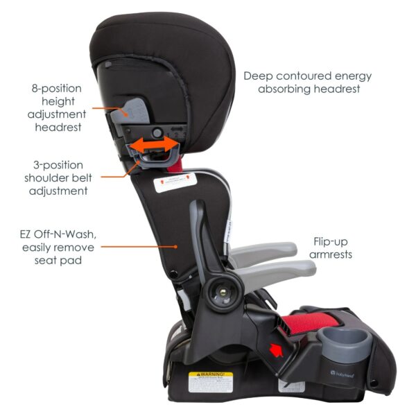 Baby Trend PROtect Folding High Back Booster Car Seat - Mars - Image 2
