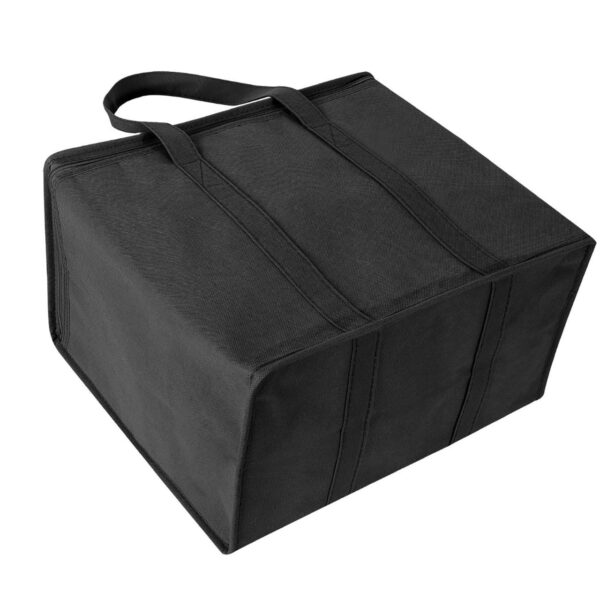 Tripumer 2 Pack Large Insulated Grocery Shopping Bags Reusable Bag Thermal Zipper Collapsible Tote Cooler Food Transport Hot And Cold For Instacart Camping Black - Image 4