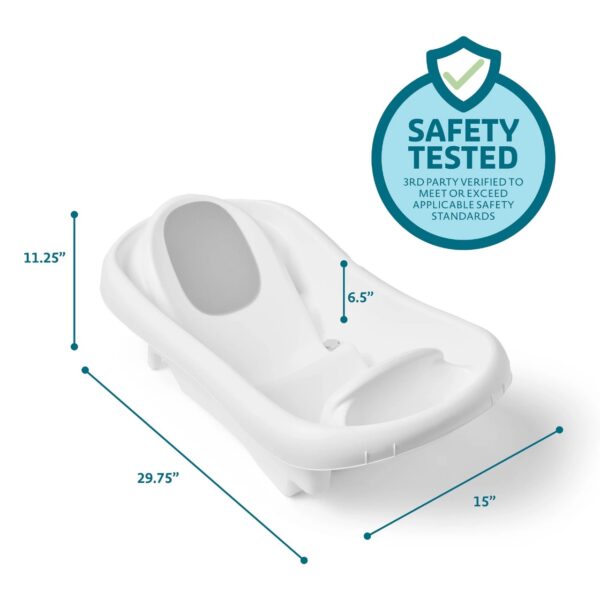 The First Years Sure Comfort Newborn to Toddler Tub, White - Image 2