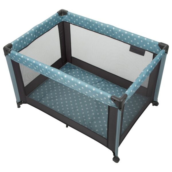 Babideal Dottie Baby Play Yard with Bassinet, Blue Dot - Image 3