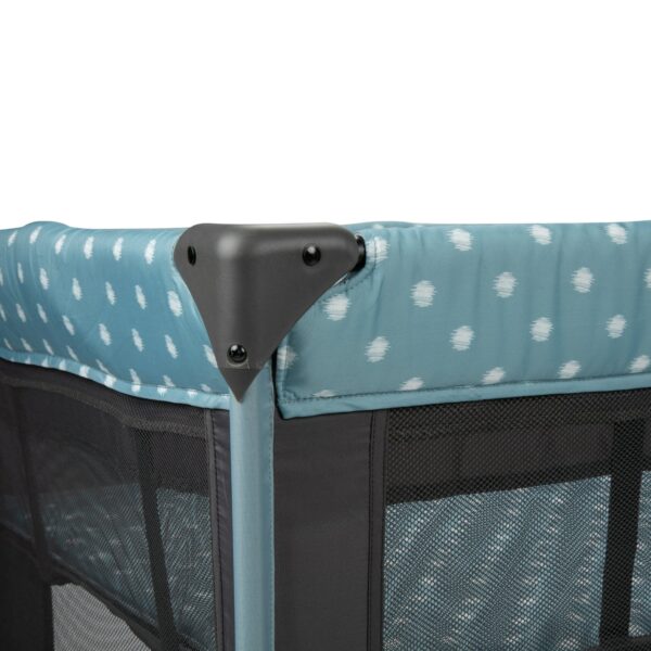 Babideal Dottie Baby Play Yard with Bassinet, Blue Dot - Image 5