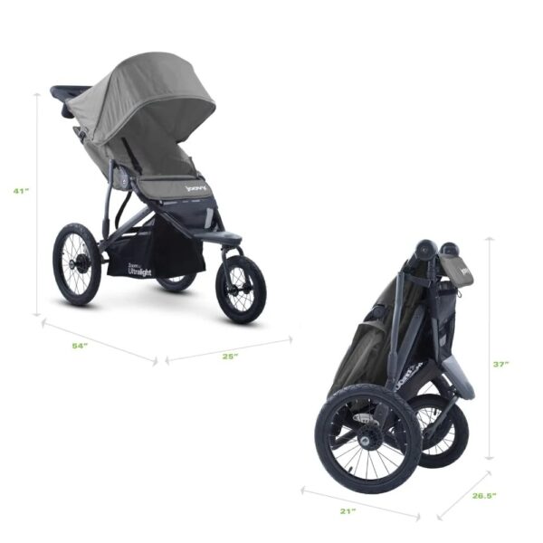 Zoom 360 Ultralight Lightweight Performance Jogging Single Stroller - Image 3